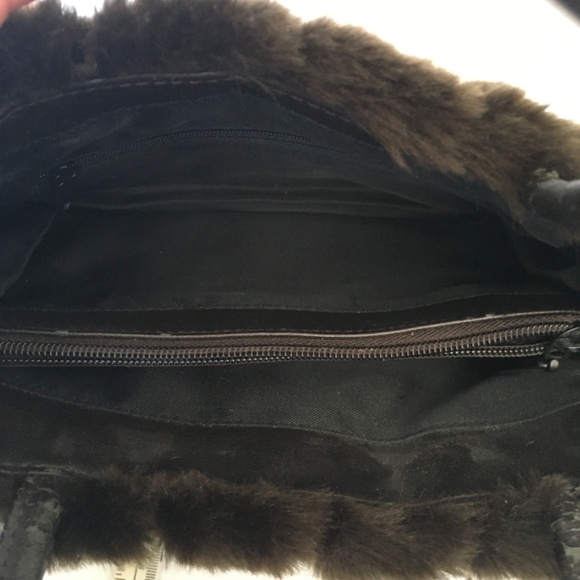 Brown Faux Fur Handbag - Picture 4 of 4